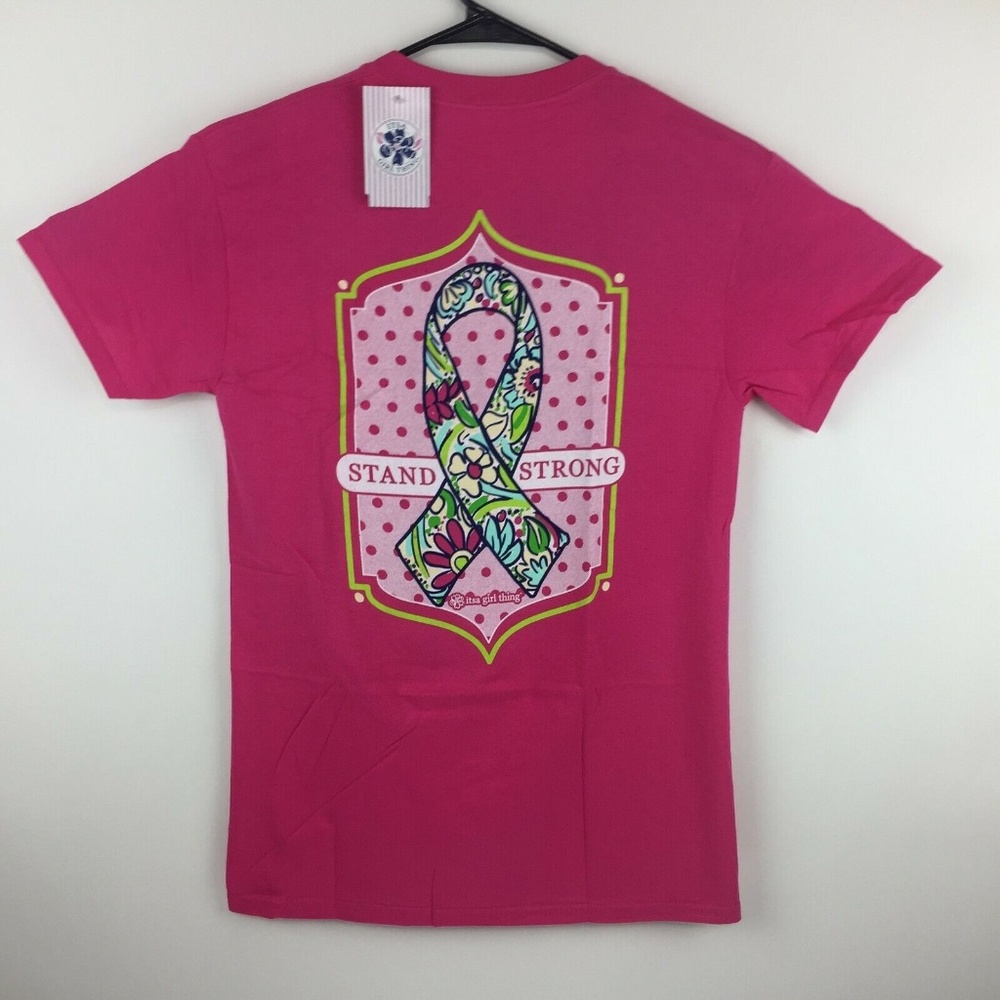 Itsa Girl Thing T-Shirt Cancer Awareness Ribbon